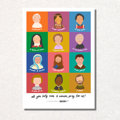 Saint Pals A3 print