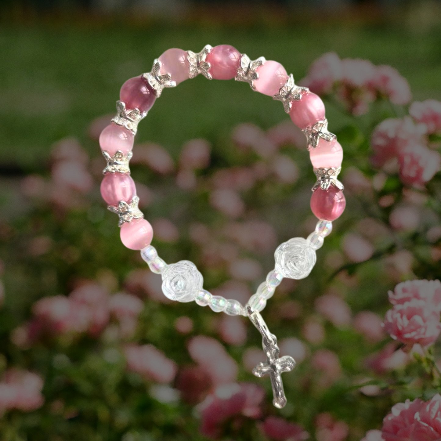 handmade rosary bracelet