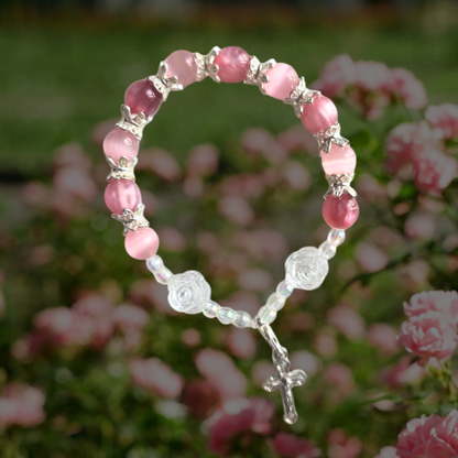 handmade rosary bracelet
