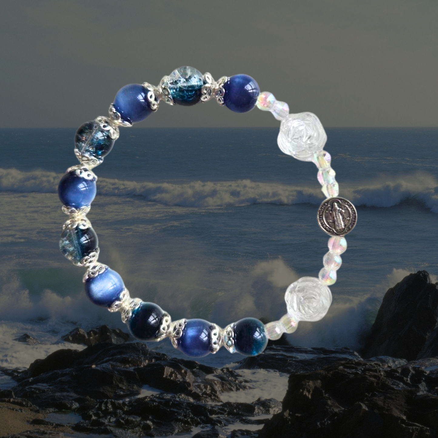handmade rosary bracelet