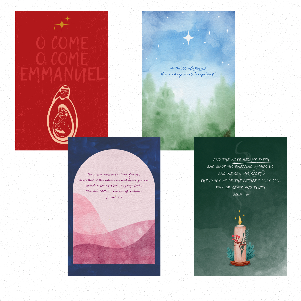 Christmas postcards